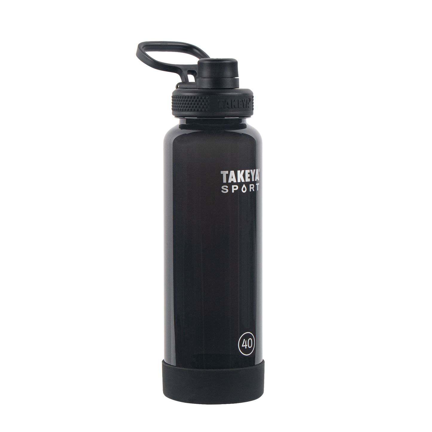 tritan-sport-water-bottle-with-spout-lid-b9 52023-TKS-Tritan-Spout-40-GrandSlamBlack-frontangle.png