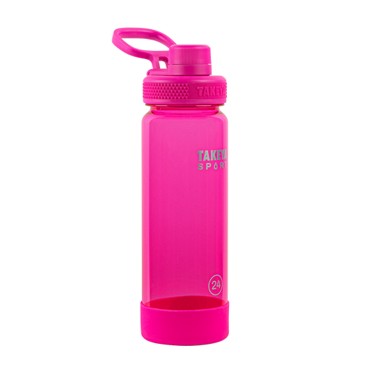 tritan-sport-water-bottle-with-spout-lid-b9 51671-TKS-Tritan-Spout-24-PinkSweep-frontangle.png