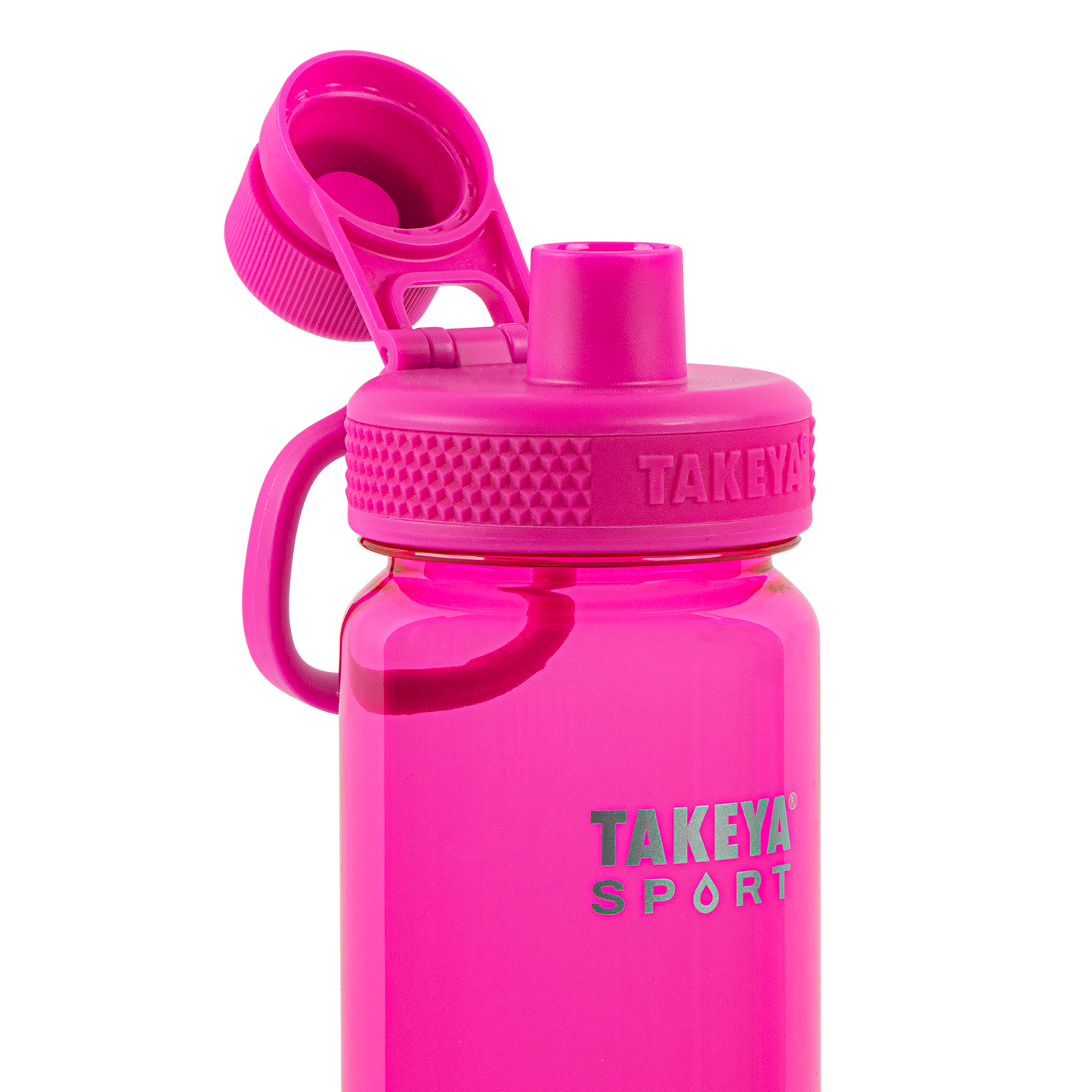 tritan-sport-water-bottle-with-spout-lid-b9 51671-TKS-Tritan-Spout-24-PinkSweep-openlid.png