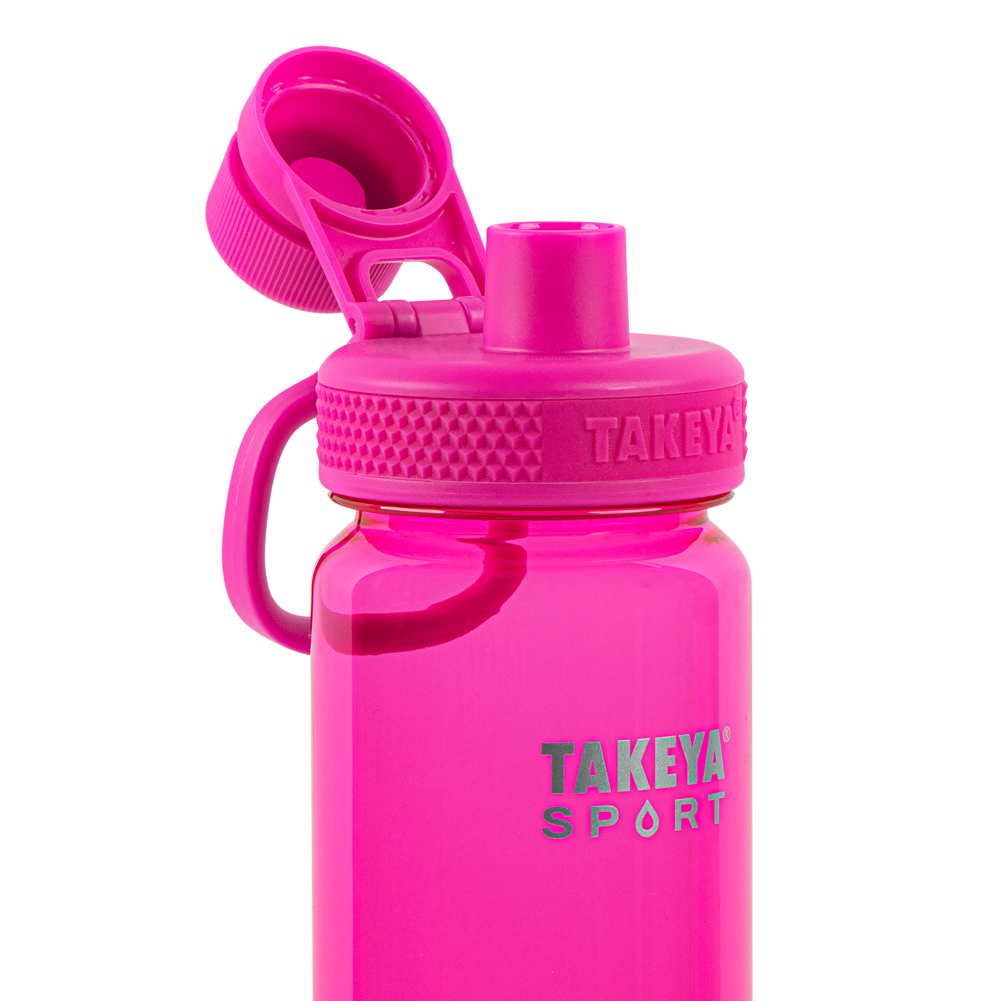 tritan-sport-water-bottle-with-spout-lid-b9 51671-TKS-Tritan-Spout-24-PinkSweep-openlid.png
