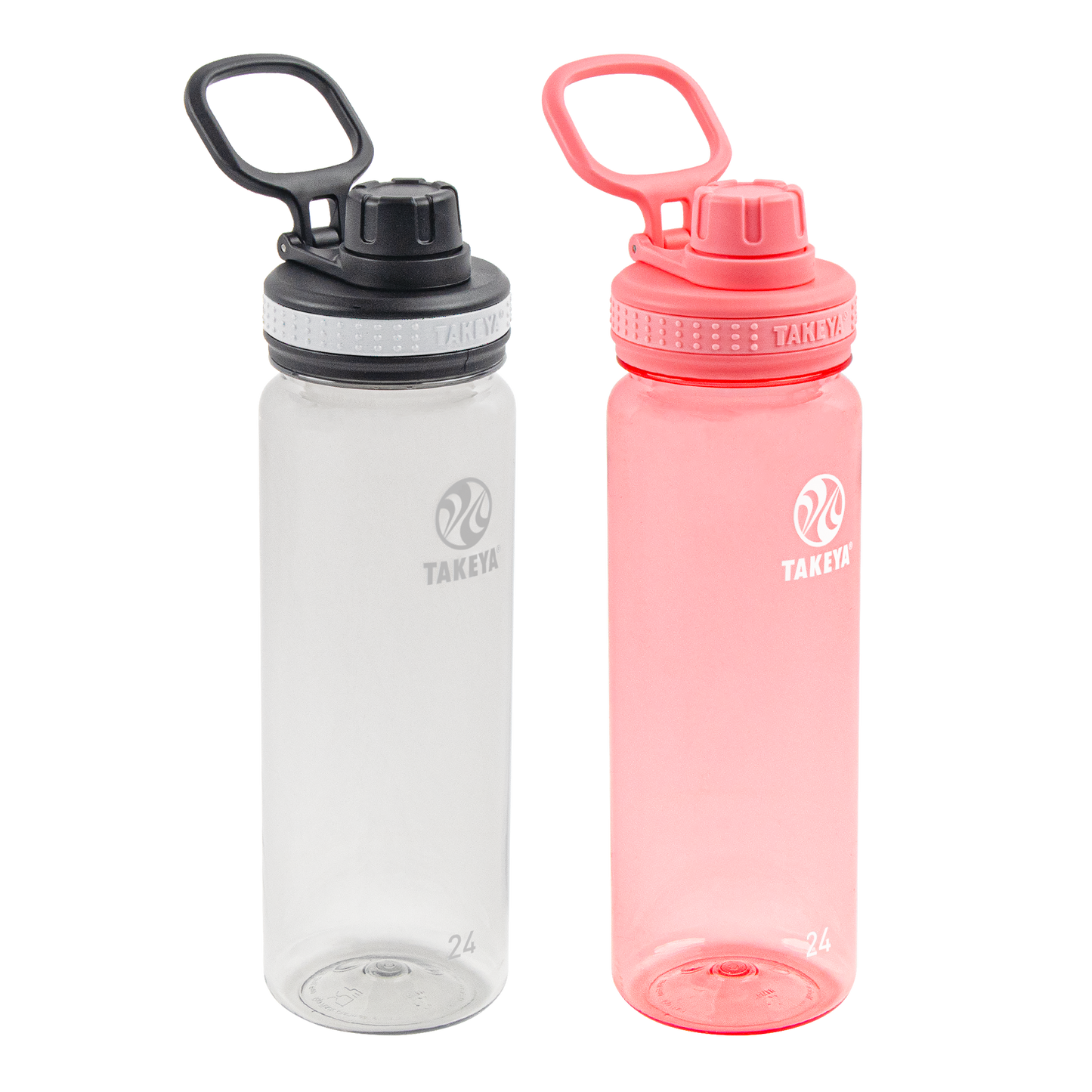 tritan-water-bottle-bundle-with-spout-lid-2-pack-p7 51689-Tritan-Spout-24-2pk-Clear-FlutterPink-angle_2e2a67e8-7240-4517-90e1-85605eacf4b2.png