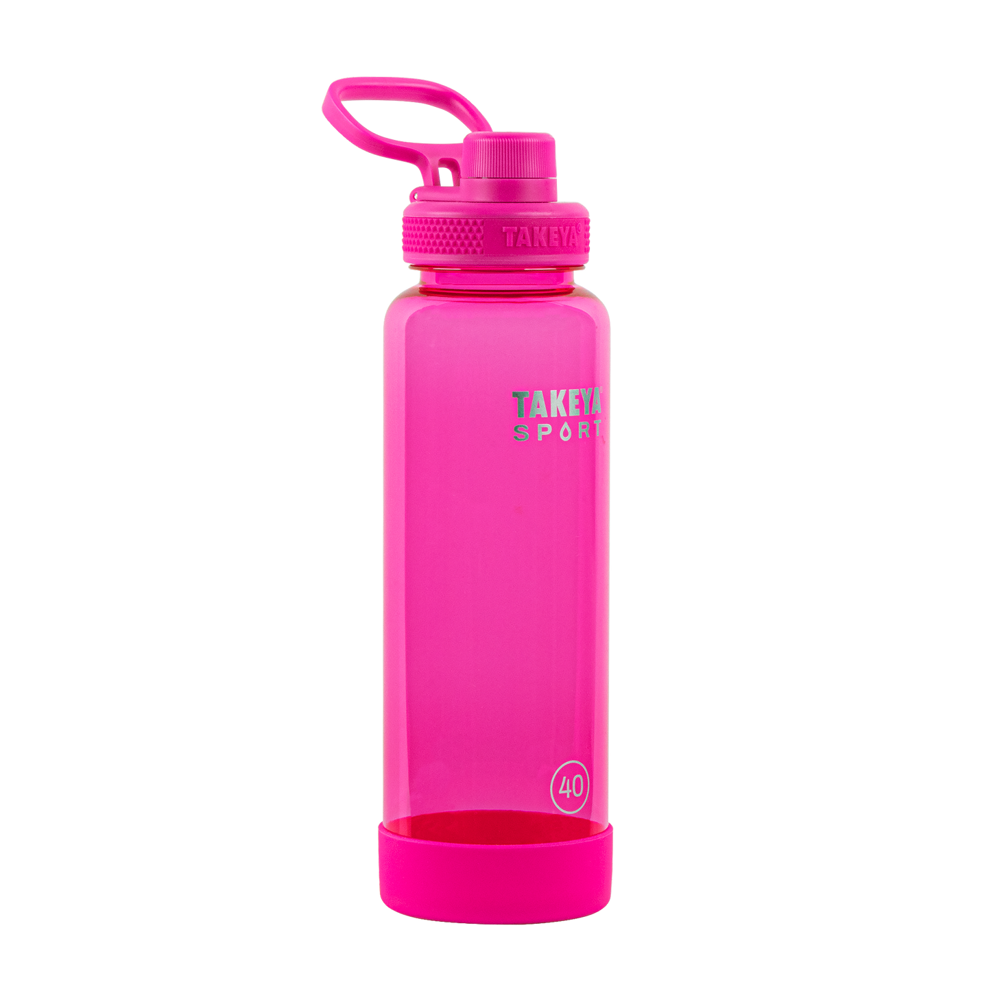 tritan-sport-water-bottle-with-spout-lid-b9 52030-TKS-Tritan-Spout-40-PinkSweep-frontangle.png