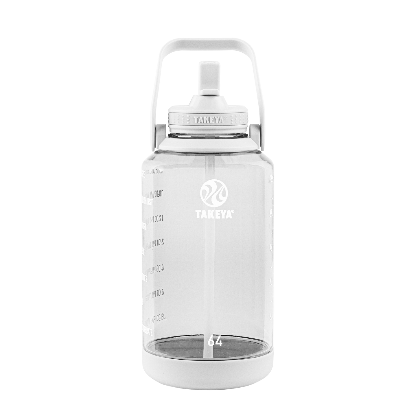 tritan-motivational-water-bottle-with-straw-lid-g8 54142-Tritan-Straw-Motivational-64-WhiteCloud-front.png