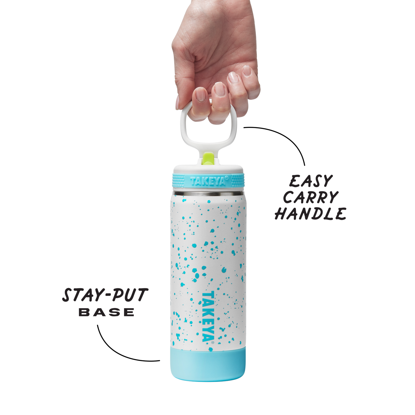 glow-in-the-dark-sport-kids-water-bottle-confetti-with-straw-lid-p8 TKS_SP25_CoreKidsGIDConfetti_StwBtl_CloudGlow_18oz_51368_v3_sRGB-Callout.png